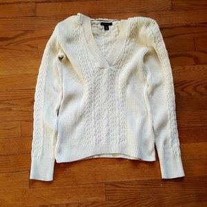 Vintage Tommy Hilfiger Cable Knit White Size Med